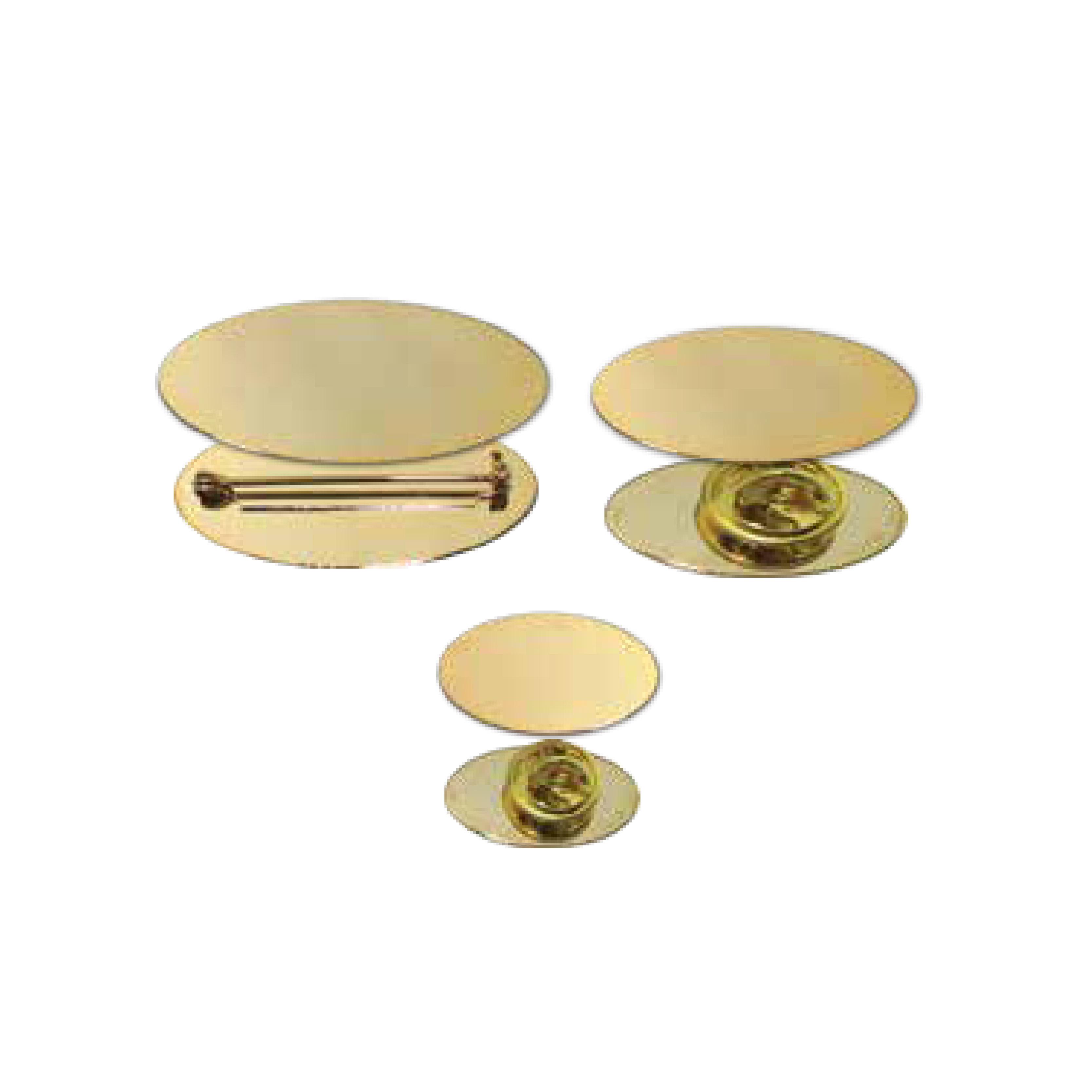 Round Gold Button Lapel Pins